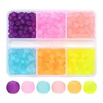 480Pcs 6 Colors Transparent Glass Beads Strands