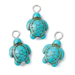 Dyed Synthetic Turquoise Pendants