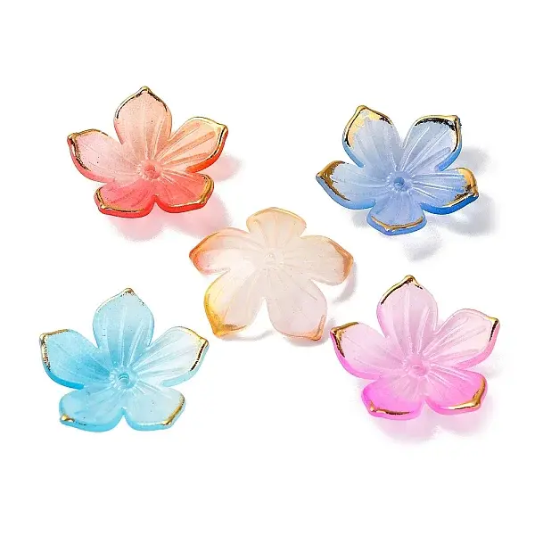 Transparent Acrylic Bead Caps