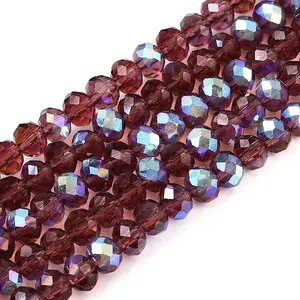 Electroplate Glass Beads Strands
