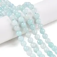 Natural White Jade Bead Strands
