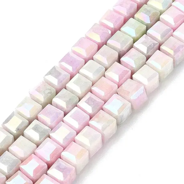 Electroplate Opaque Glass Beads Strands