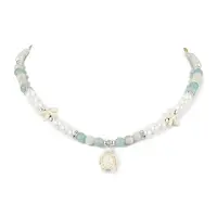 Mixed Gemstone and Pearl Beads Necklaces