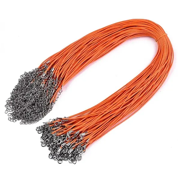 Waxed Cotton Cord Necklace Making