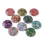 Dyed Synthetic Imperial Jasper Flat Round Figurines Ornaments