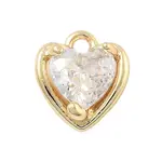 Brass Micro Pave Cubic Zirconia Pendants