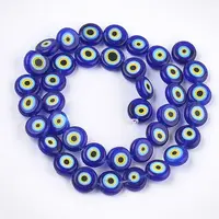 Handmade Evil Eye Lampwork Beads Strands