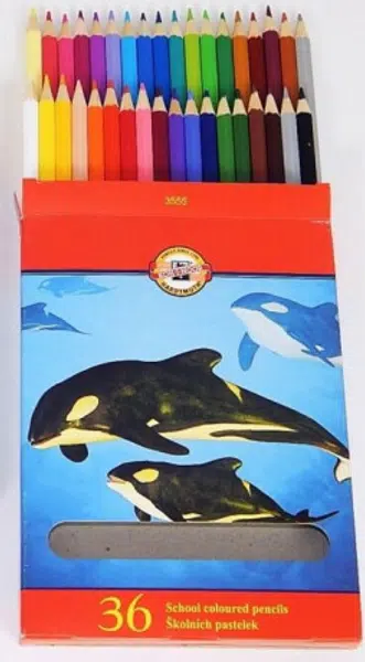 Pastelky školní 36ks 3555 Kosatka