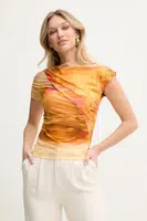 Halenka Pinko dámská, oranžová barva, vzorovaná, 104836 A2G1