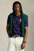 Bavlněné polo tričko Polo Ralph Lauren Sskccmslm24 Short Sleeve pánské, tmavomodrá barva, 710971839