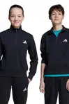 Dětská mikina adidas černá barva, s aplikací, JN2433