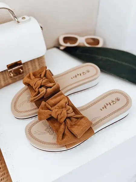 Dámské pantofle LOVESLIDE kamelové