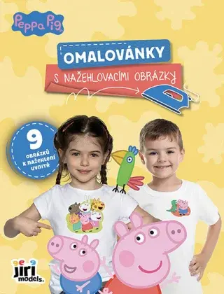 Omalovánky s nažehlovacími obrázky Prasátko Peppa