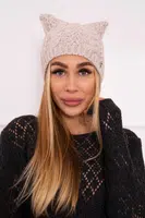 Kesi Fleecová čepice Rabbid K237 light beige