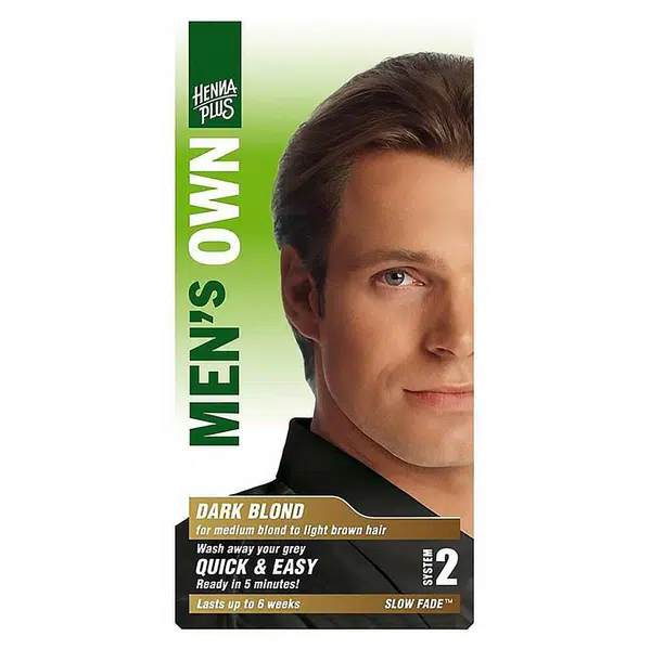 HENNA PLUS Přírodní barva na vlasy pro muže Tmavá blond 80 ml
