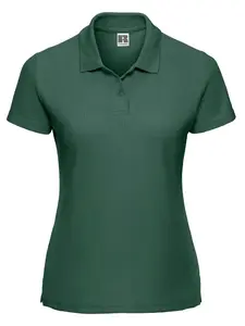Polycotton Women's Green Polo Shirt Russell