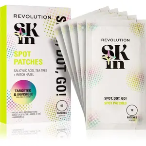 Revolution Skincare Skindividual Clearly Clarify Spot, Dot, Go! Salicylic Acid Spot Patches náplasti na problematickou pleť proti akné 60 ks