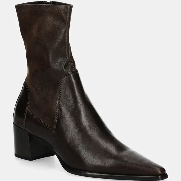 Nízké kozačky Vagabond Shoemakers GISELLE dámské, hnědá barva, na podpatku, 5654-202-35