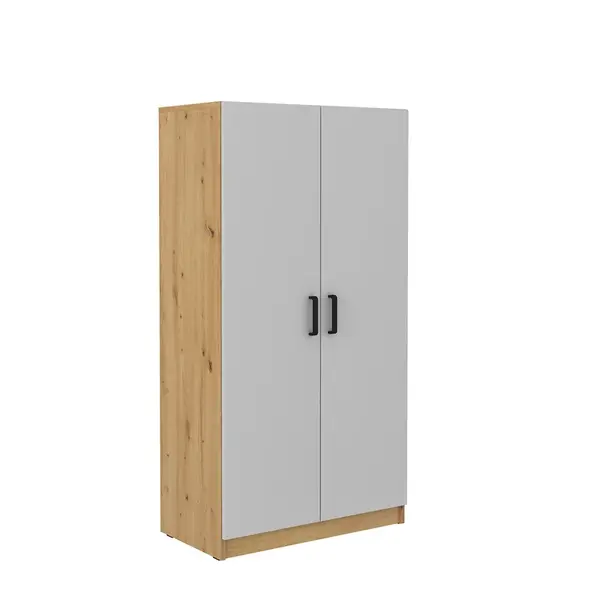 Vyšší skříň Malta 107 2F Barva korpusu: Dub artisan + šedá