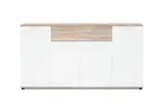 Komoda Justus 3 Barva korpusu: Bílá + Dub Sonoma