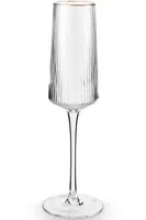 Sklenice na šampaňské vtwonen Gold Rim 230 ml průhledná barva