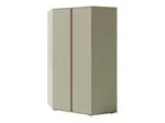 Rohová šatní skříň Luca LC2 Barva korpusu + barva dveří: Eukaliptus / Dub Baltic Dune
