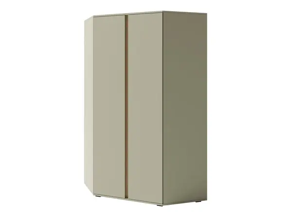 Rohová šatní skříň Luca LC2 Barva korpusu + barva dveří: Eukaliptus / Dub Baltic Dune