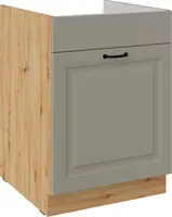 Spodní skříňka pod dřez Stilo 60 ZL 1S BB - Premium Box Barva korpusu: Dub artisan, Barva dvířek: Clay Grey