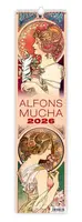 Alfons Mucha vázanka 2026 - nástěnný kalendář