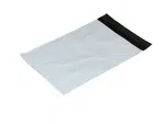 100 ks - Obálka plastová samolepiaca bielo-čierna 225x325, hr. 0,06 (80% podiel recyklátu)