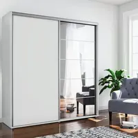 Šatní skříň Ska A21 XL Barva korpusu: Bílá, Rozměry: 100 cm, Dveře: Bílé