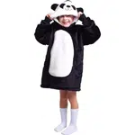 Cozy Noxxiez Panda Hrejivá televízna mikinová deka s kapucňou pre deti 3 - 6 rokov