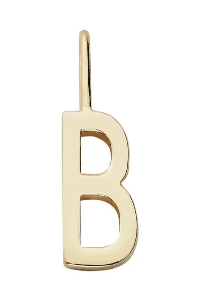 Strieborný pozlátený prívesok Design Letters