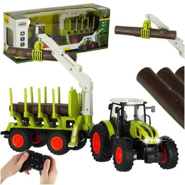 RC traktor so zdvihákom 1:24 – poľnohospodársky traktor na diaľkové ovládanie