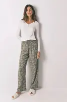 Pyžamové kalhoty women'secret dámské, zelená barva, 3702259