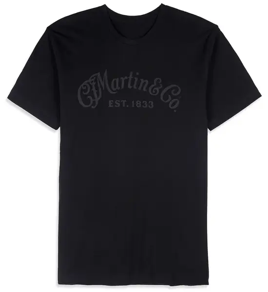 Martin Men's Tee Tone on Tone Black 3XL
