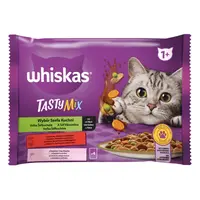 Whiskas Tasty Mix Chef's Choice výběr krmiva pro kočky v kapsičkách - hovězí, drůbež a losos 4 x 85 g