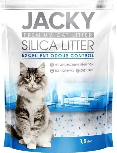 Jacky Premium křemičitá podestýlka pro kočky 7,6 l