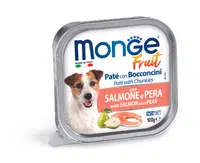 Monge Dog Fruit paté - losos a hrušky 100 g