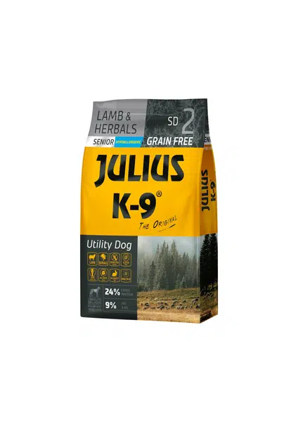 Julius K-9 Grain Free Senior Utility Dog - Lamb & Herbals 10 kg (311203)