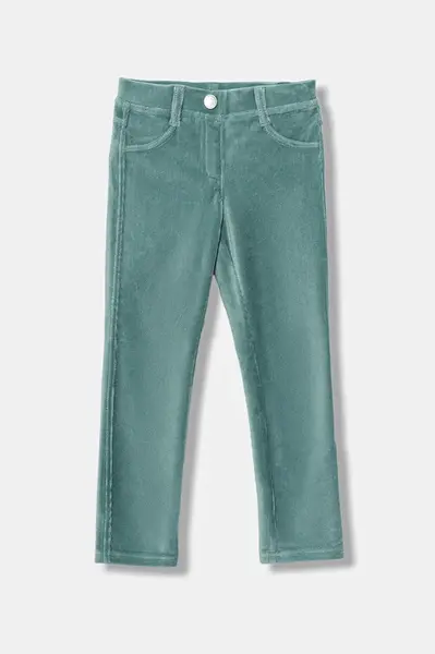 Džíny United Colors of Benetton tyrkysová barva, 4DZBCE00R