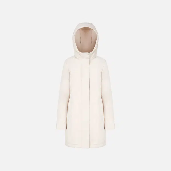 Krémová dámská parka Geox Spherica - Dámské