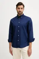 Košile Tommy Hilfiger pánská, tmavomodrá barva, regular, s límečkem button-down, MW0MW40469