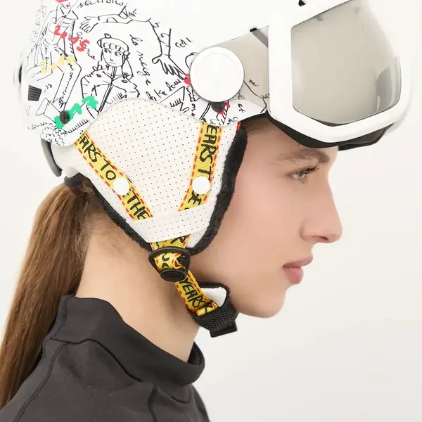 Lyžařská přilba Rossignol Allspeed Visor Impacts Photochromic x JCC bílá barva, RKKH400