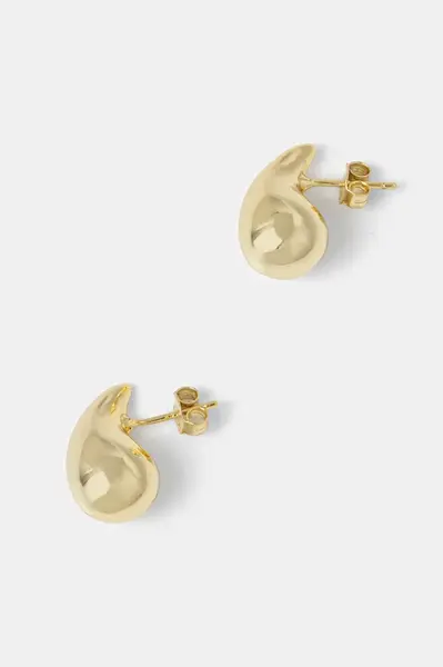 Náušnice zo striebra pozlátené 18k zlatom Answear.LAB