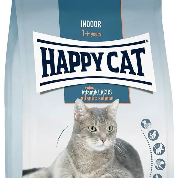 Happy Cat Indoor Atlantik Lachs - Losos 2 x 4 kg