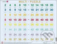 Multi-Puzzle Násobenie AR17 - puzzle z kategorie Naučné puzzle