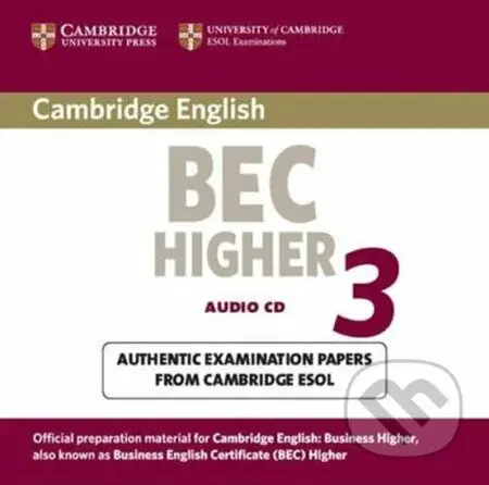 Cambridge BEC Higher 3 Audio CD - audiokniha z kategorie Jazykové učebnice a slovníky