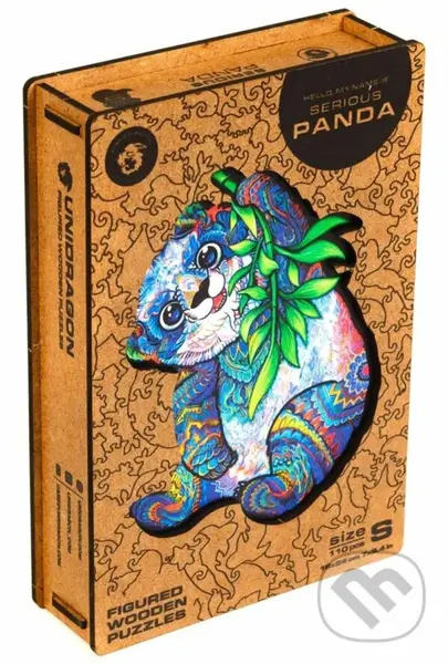 Panda S (Unidragon drevené puzzle) - puzzle z kategorie Zvieratá