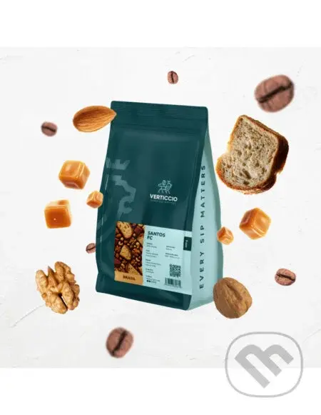 Verticcio Brasil Santos FC (Pražená zrnková káva, 200g)
